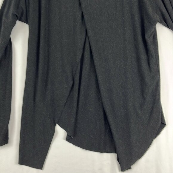 Aritzia Wilfred La Rivière Black Rayon Split Open-Back Long Sleeve Sweater - Picture 9 of 10